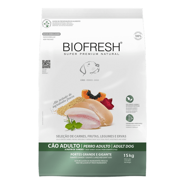 Biofresh Adultos Razas Grandes y Gigantes 15 kg - Guatita Pet