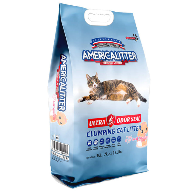 America Litter Odor Seal Olor Talco Bebe 7kg