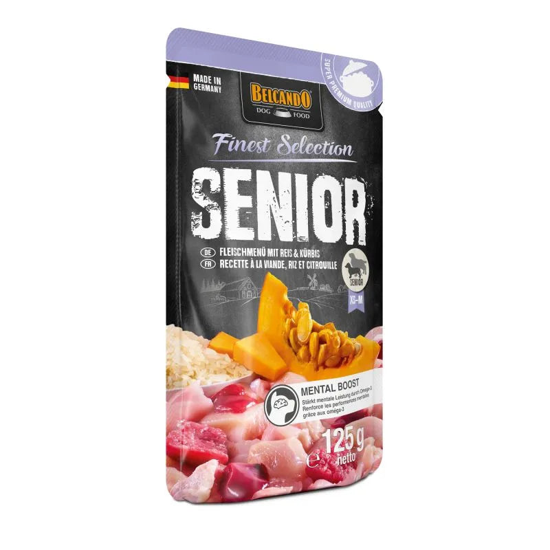 Sobre Belcando Finest Selection Senior Menú de Carne 125 gr | Alimento Húmedo Premium Perros