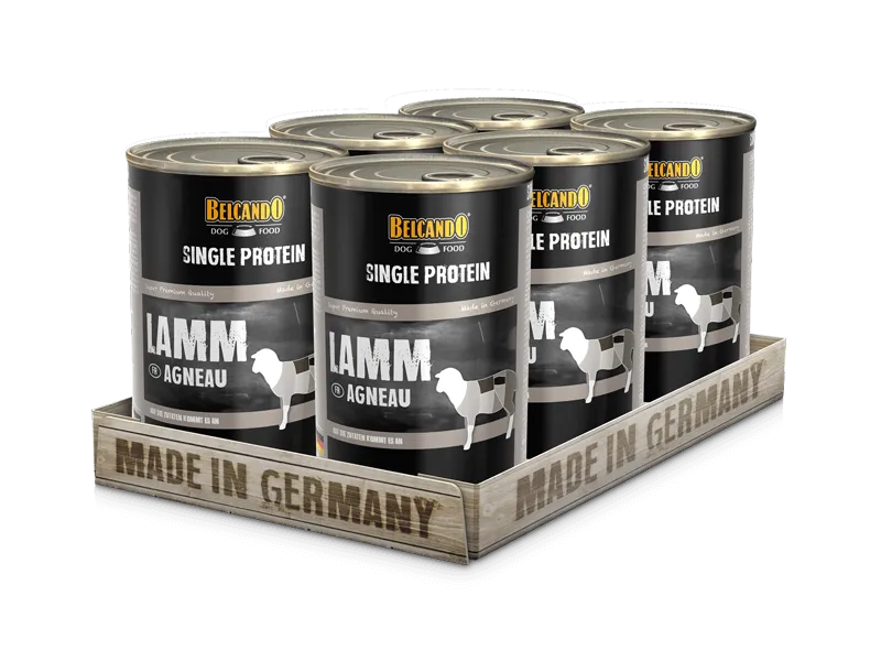 Belcando Single Protein Cordero 6 Latas 400 gr cada una