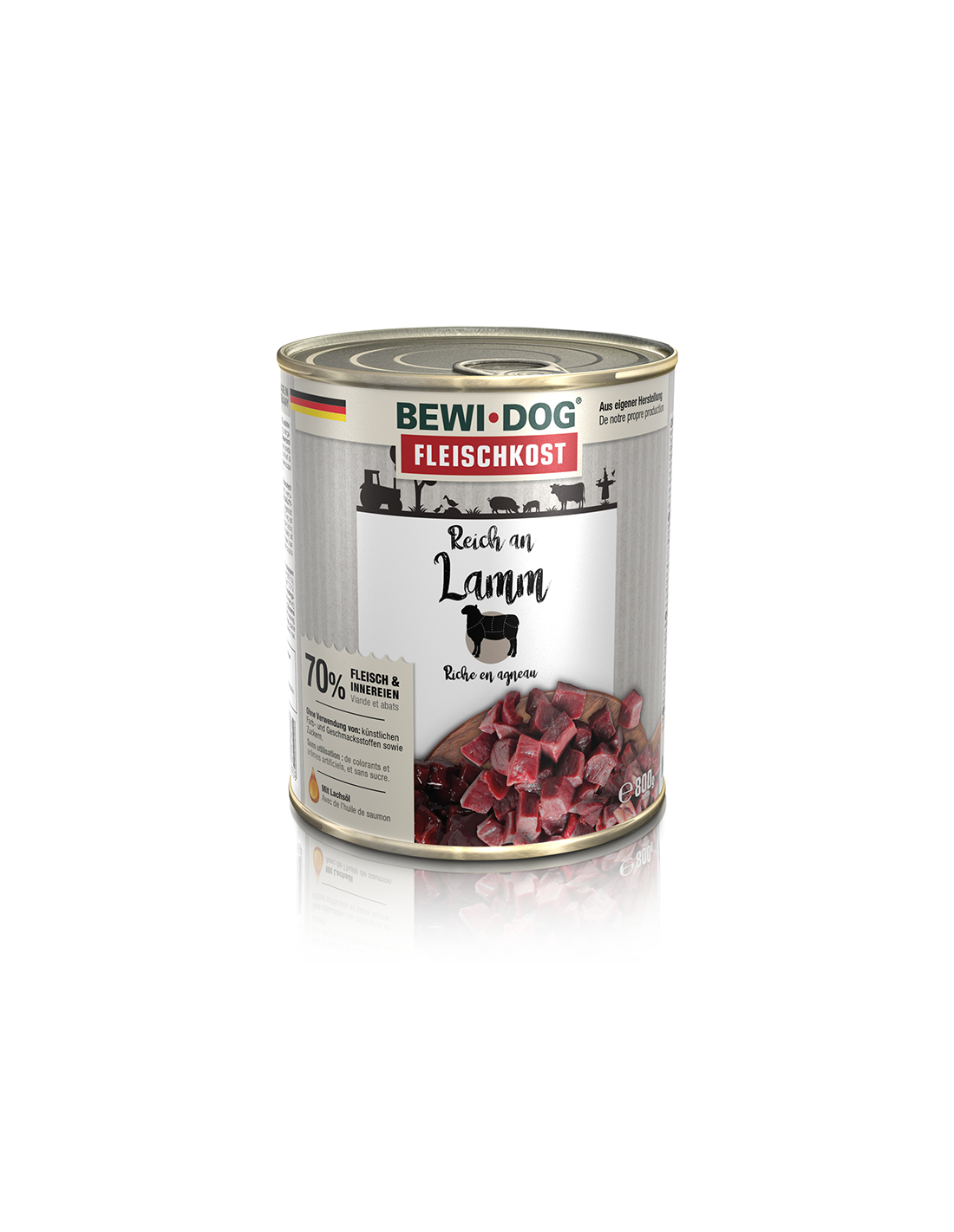 Lata BewiDog Rico en Cordero 800 gr