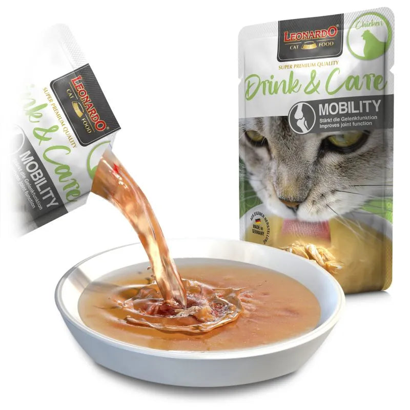 20 Sobres Leonardo Drink & Care Mobility 40 gr c/u | Hidratación Gatos