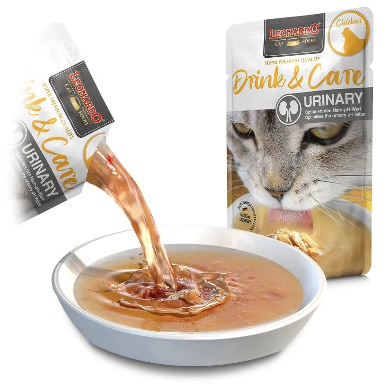 20 Sobres Leonardo Drink & Care Urinary 40 gr c/u | Hidratación Gatos