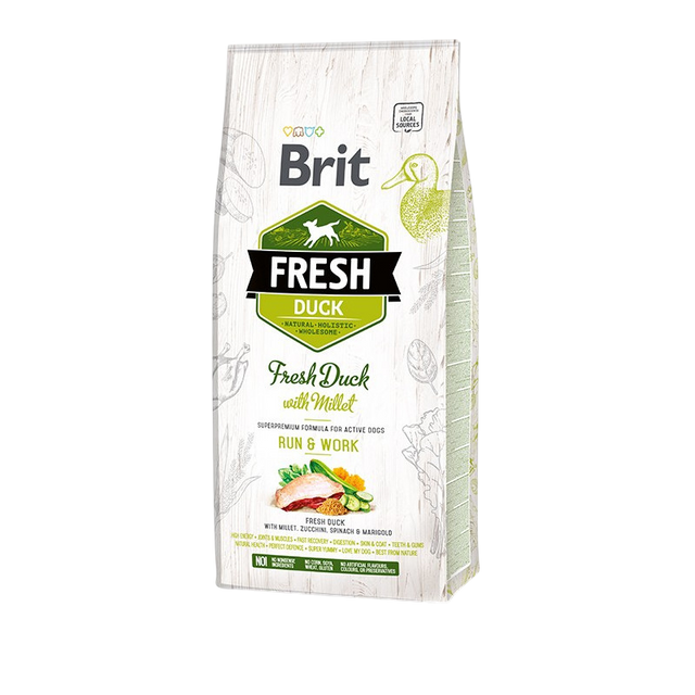 Brit Fresh Duck with Millet Active Run & Work 12 kg