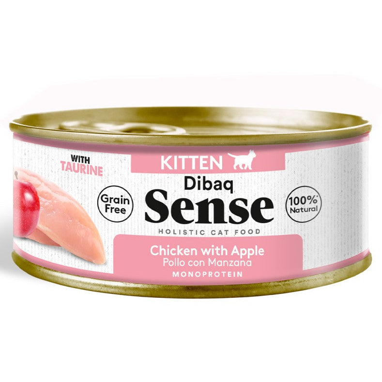 Alimento Húmedo Dibaq Sense Gatito Sabor Pollo con Manzana 70 gr - Guatita Pet