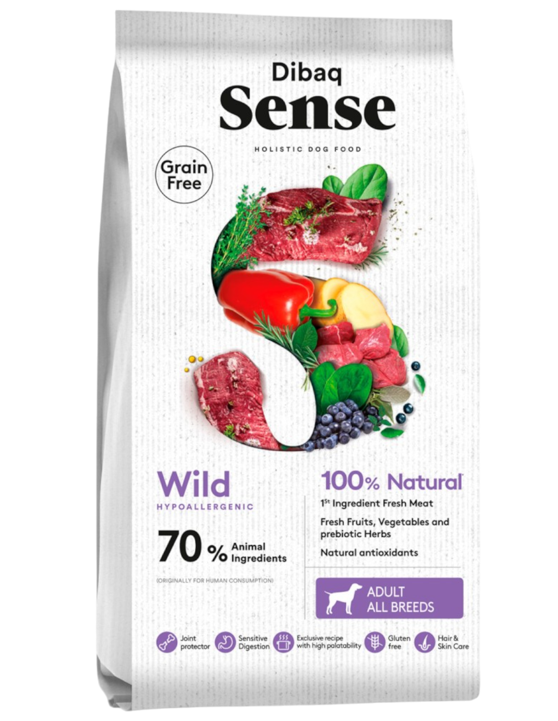 Dibaq Sense Perro Adulto Sabor Jabalí y Ciervo 10 kg