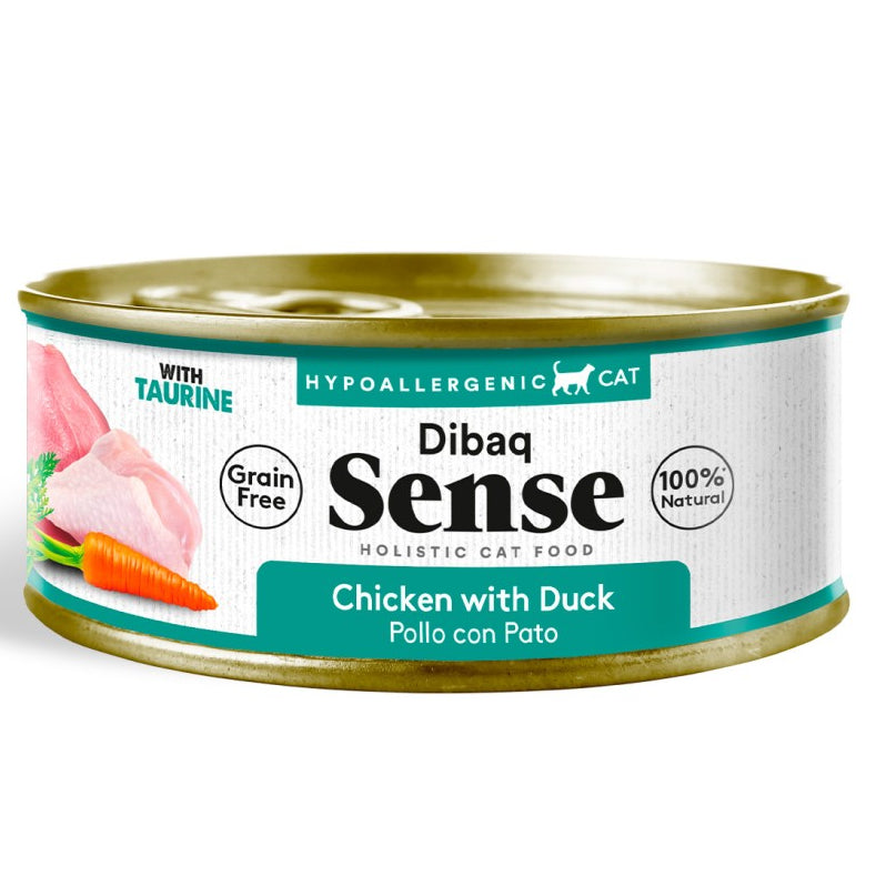 Alimento Húmedo Dibaq Sense Gato Sabor Pollo y Pato 70 gr - Guatita Pet