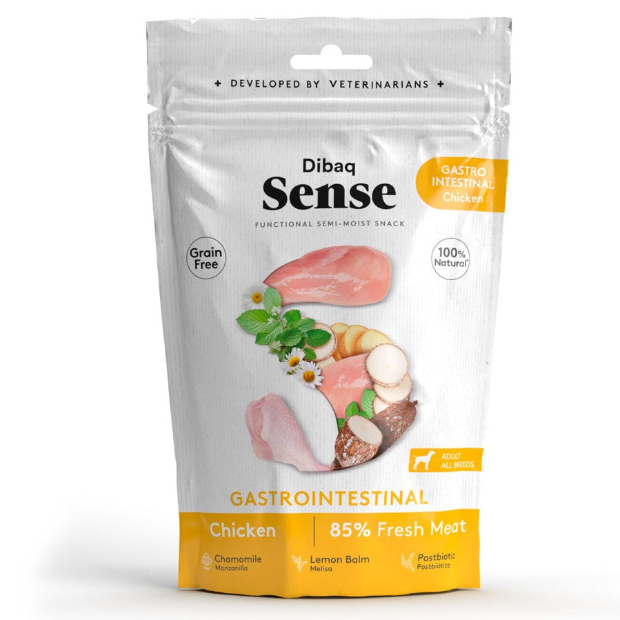 Snack Dibaq Sense Gastrointestinal Hipoalergénico Sabor Pollo 100 gr - Guatita Pet