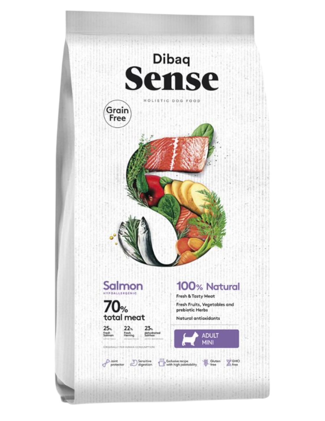 Dibaq Sense Perro Adulto Mini Sabor Salmon 2 kg