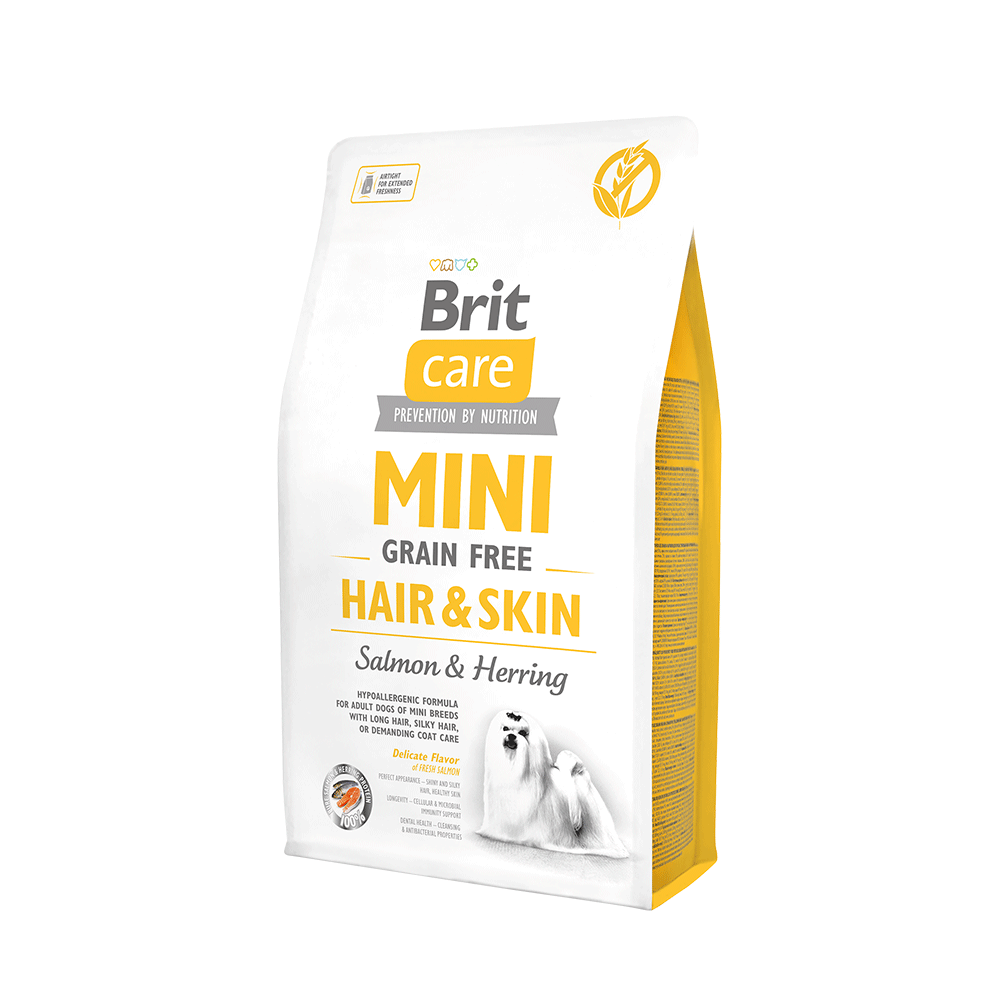 Brit Care Mini Grain Free Hair & Skin - Salmon & Herring 7KG
