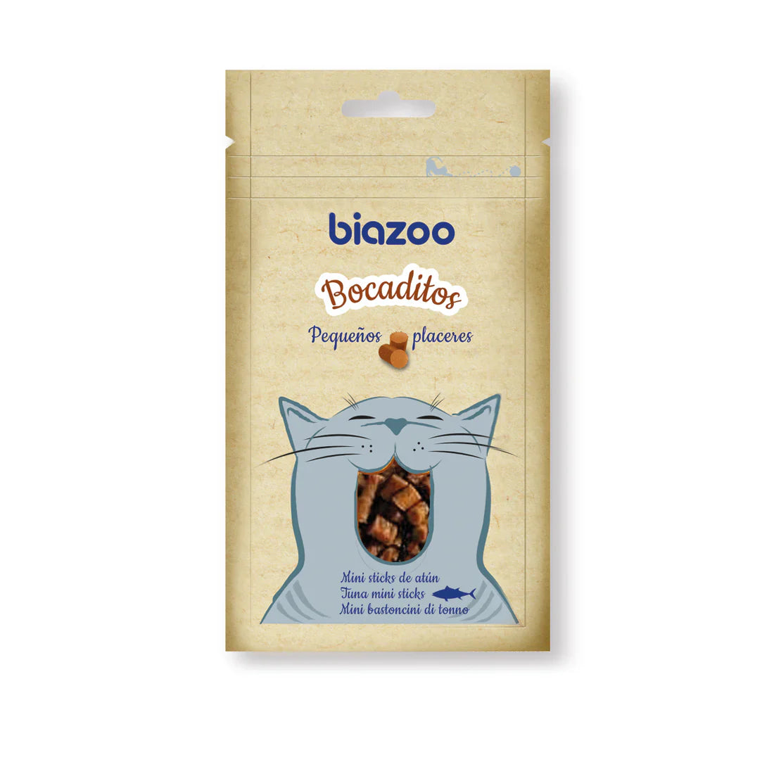 Pack X2 Snacks Biozoo Para Gatos | Sabor Atún Y Pollo 100 gr