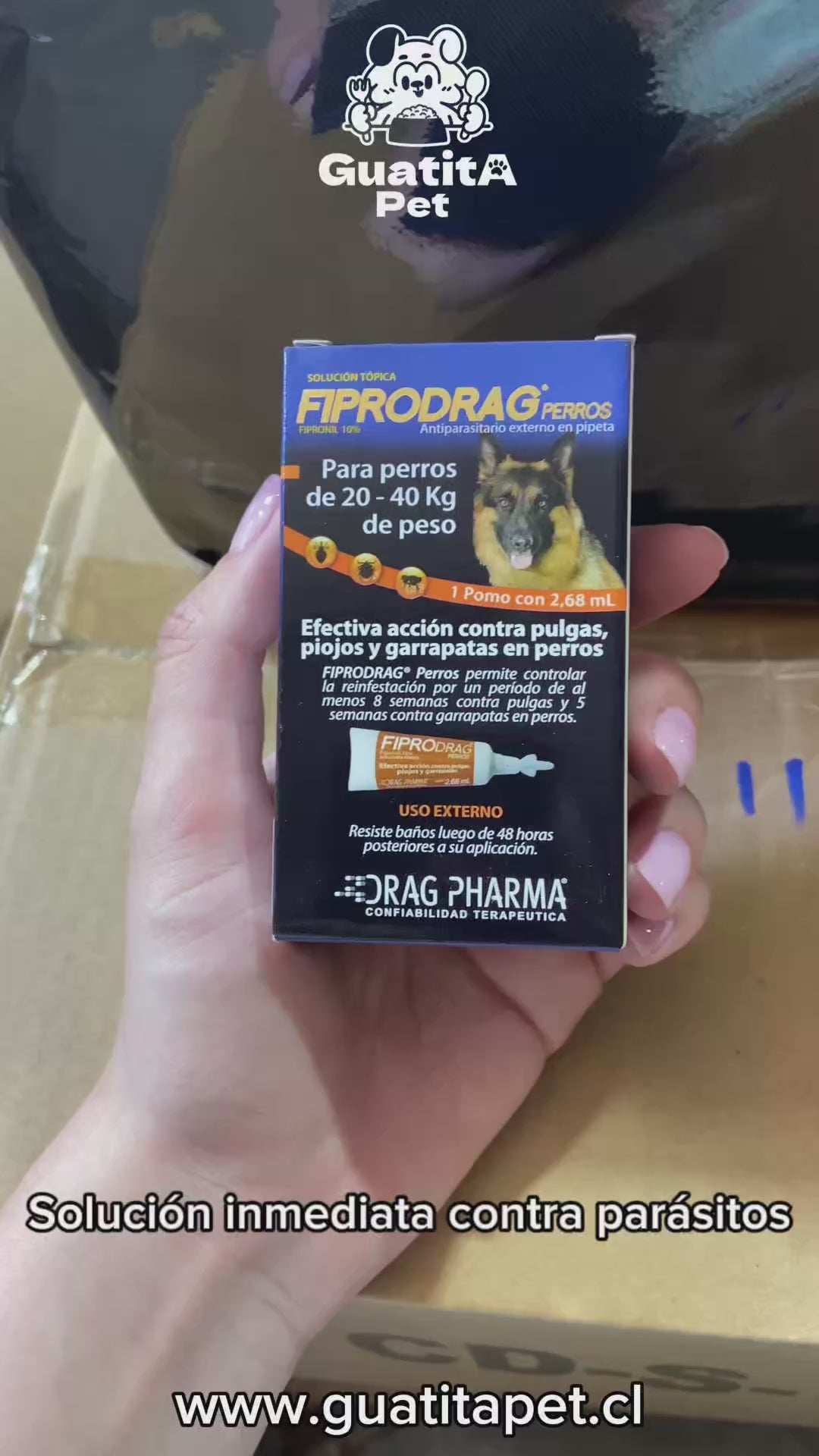 Fiprodrag Perros de 20 a 40 kg Pipeta 2.68 ml