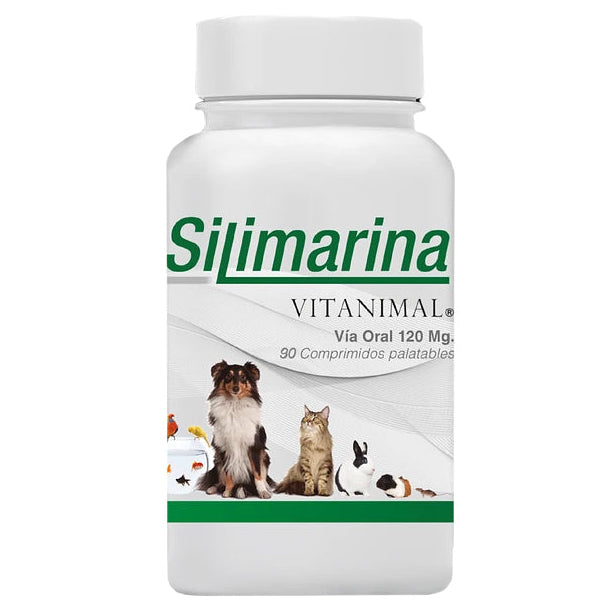 Silimarina Vitanimal 90 Comprimidos | Suplemento Hepático Perros y Gatos