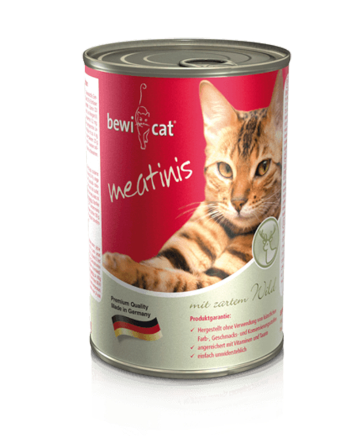 Lata BewiCat Meatinis Rico en Venado 400 gr